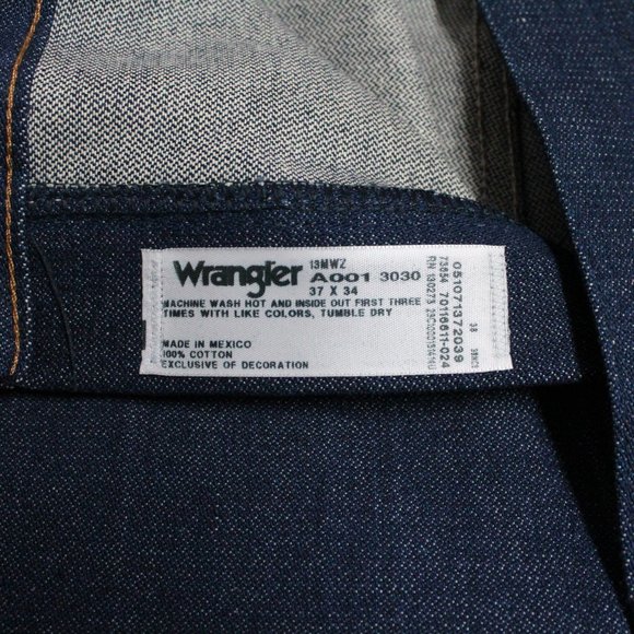 Wrangler The Original Cowboy Cut Jean 13 MWZ 37 x 34 The Official Prorodeo Jean - Picture 7 of 14